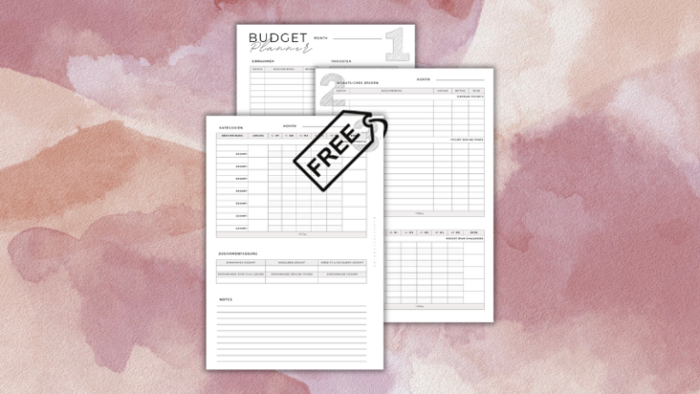 Gratis Haushaltsbuch (PDF) für eine übersichtliche Verwaltung deiner Finanzen